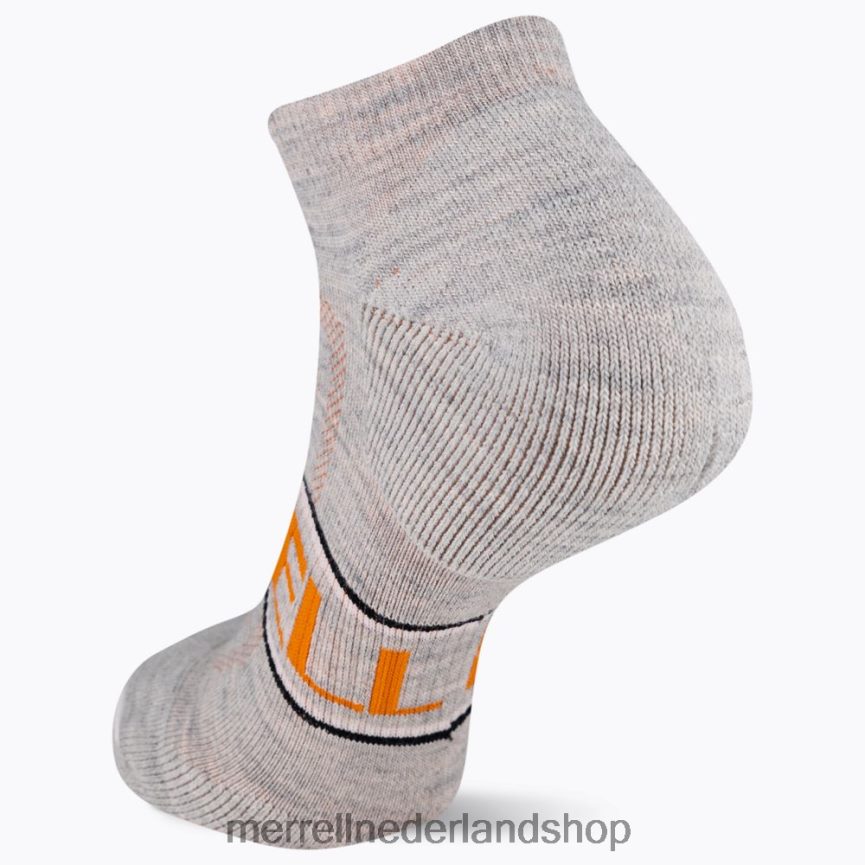 Merrell uniseks 4FFP6T522 gezoneerde laag uitgesneden wandelsok (jss27009-020) accessoires grijze heide