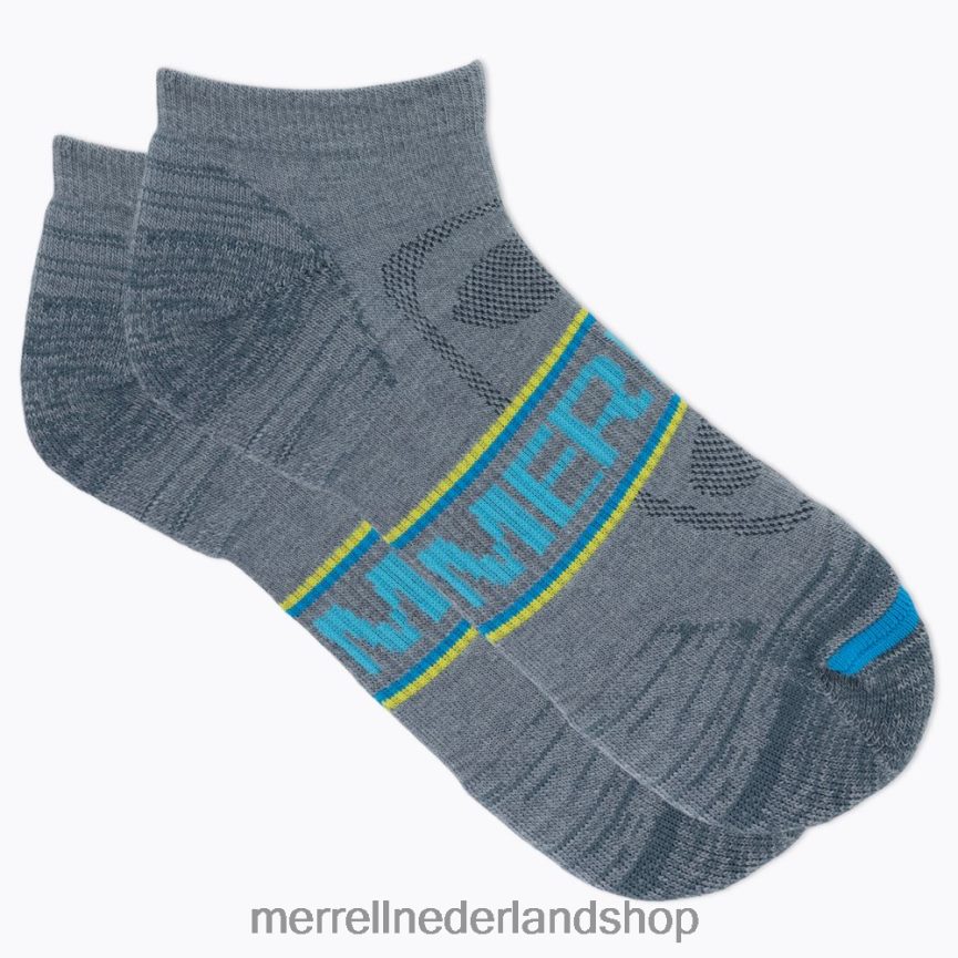Merrell uniseks 4FFP6T524 gezoneerde laag uitgesneden wandelsok (jss27009-401) accessoires blauwe multi