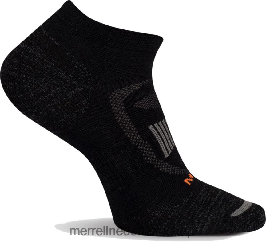 Merrell uniseks 4FFP6T525 gezoneerde laag uitgesneden wandelsok (jsf25745-012) accessoires onyx