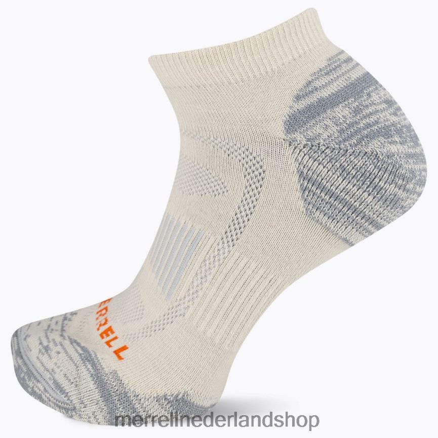 Merrell uniseks 4FFP6T528 gezoneerde laag uitgesneden wandelsok (jsf25749-100) accessoires wit
