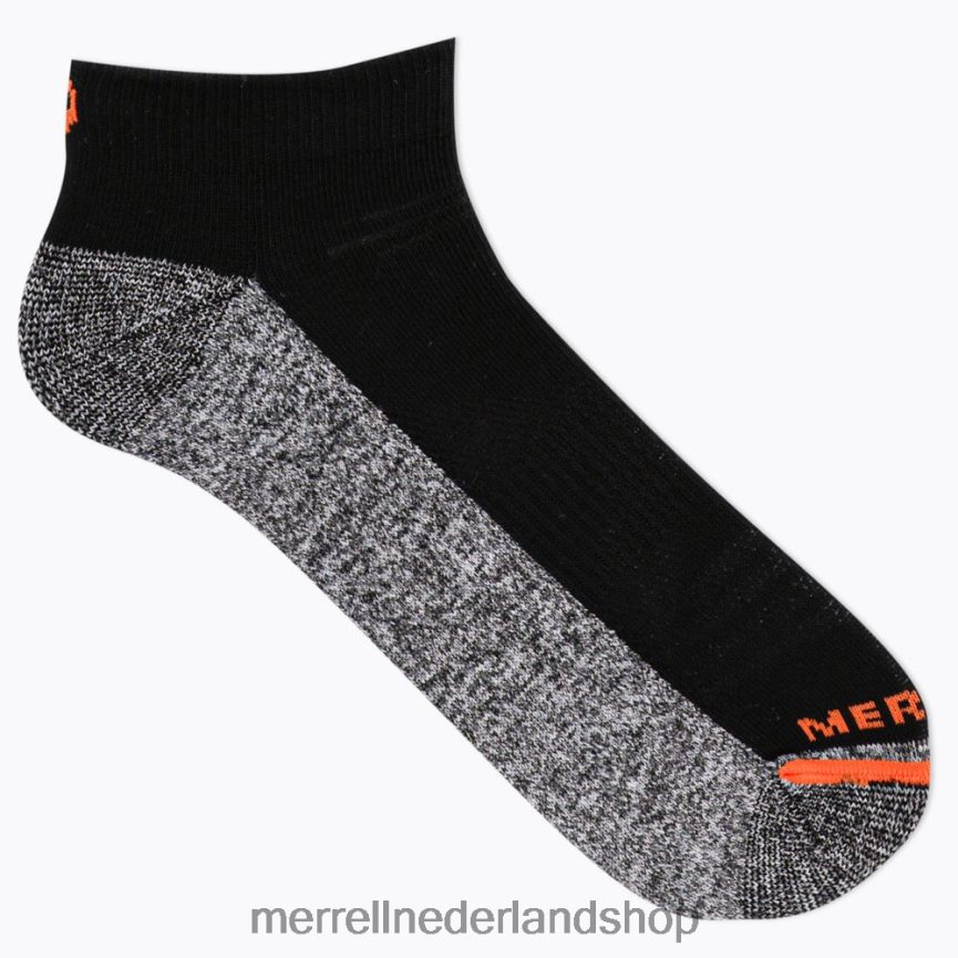 Merrell uniseks 4FFP6T710 actief werk laag uitgesneden 3-pack (jss26714-010) accessoires zwart