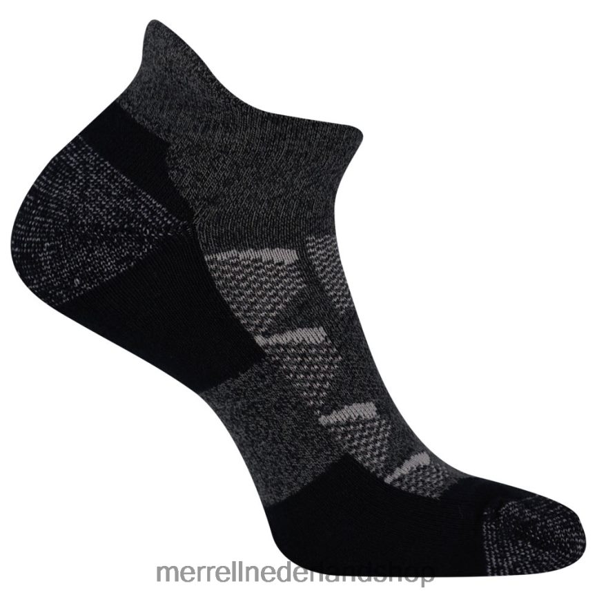 Merrell uniseks 4FFP6T717 moab wandelaar laag uitgesneden sok (jss26345-011) accessoires houtskool