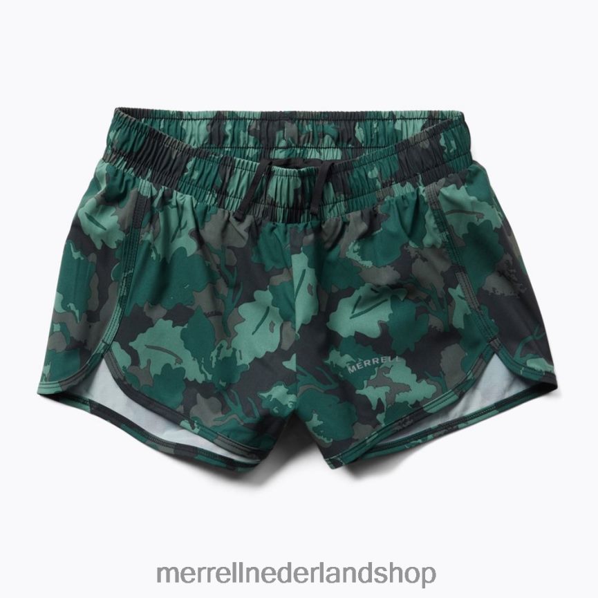 Merrell vrouwen 4FFP6T1119 kort trailrunning (jwf26561-330) kleren zee mos blad afdrukken