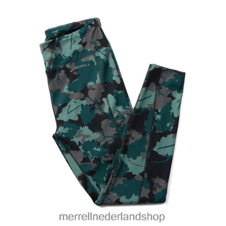 Merrell vrouwen 4FFP6T1194 trailrunning legging (jwf26560-330) kleren zee mos blad afdrukken