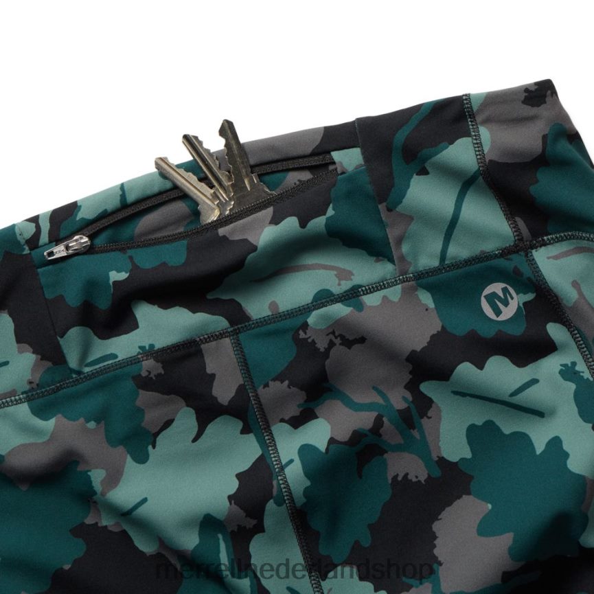 Merrell vrouwen 4FFP6T1194 trailrunning legging (jwf26560-330) kleren zee mos blad afdrukken