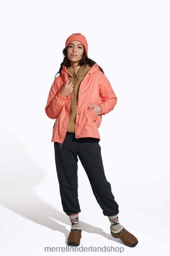 Merrell vrouwen 4FFP6T1202 fallon regenjack (jws26353-628) kleren perzik echo