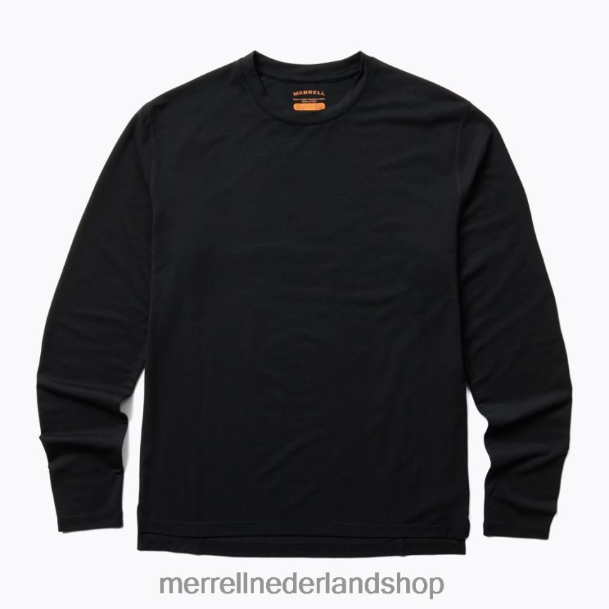 Merrell vrouwen 4FFP6T1010 perfect T-shirt met lange mouwen en tencel (jws26865-010) kleren zwart