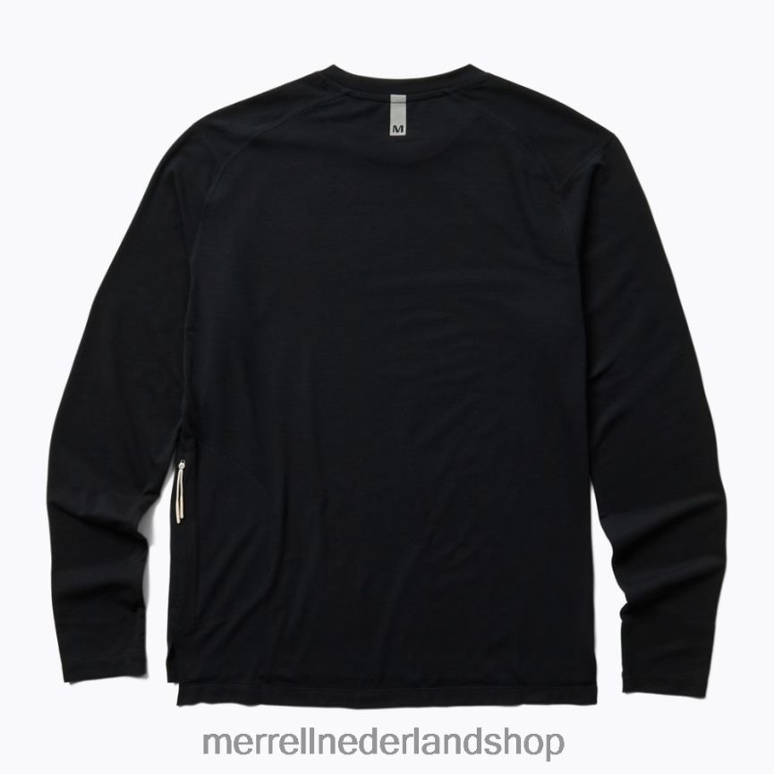 Merrell vrouwen 4FFP6T1010 perfect T-shirt met lange mouwen en tencel (jws26865-010) kleren zwart