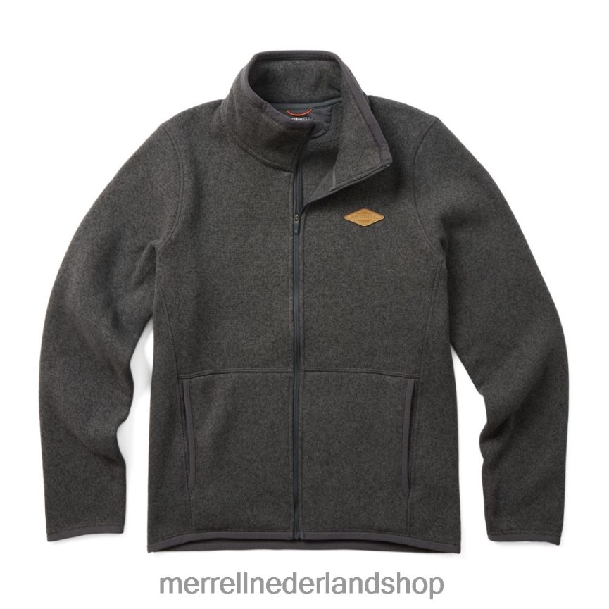 Merrell vrouwen 4FFP6T1144 sweater weather full zip (jwf26298-027) kleren asfalt heide