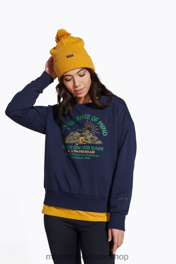 Merrell vrouwen 4FFP6T1153 buiten gemoedstoestand bemanning (jwf26634-353) kleren marine