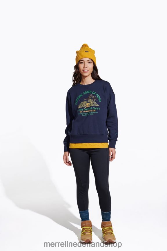 Merrell vrouwen 4FFP6T1153 buiten gemoedstoestand bemanning (jwf26634-353) kleren marine