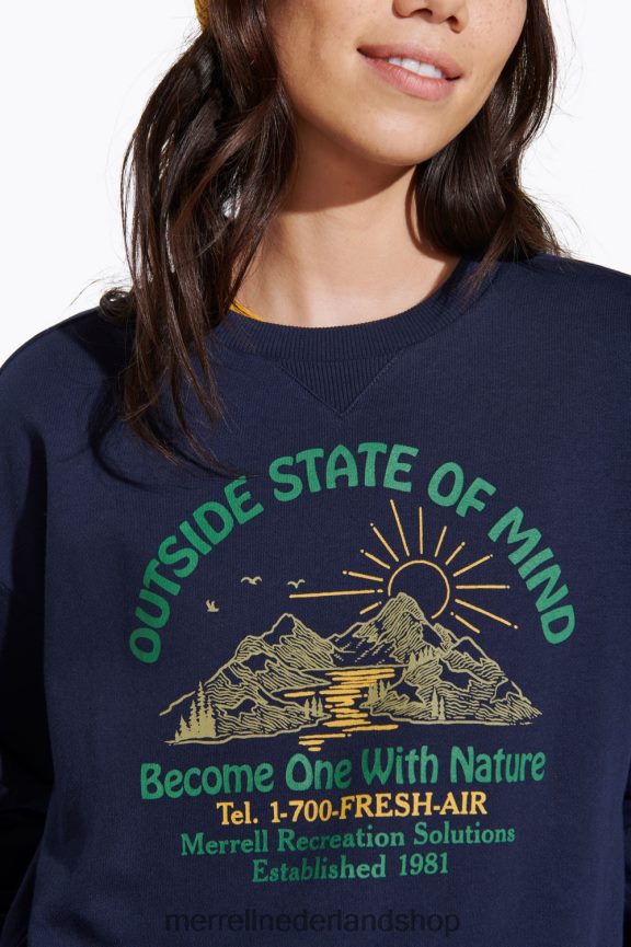 Merrell vrouwen 4FFP6T1153 buiten gemoedstoestand bemanning (jwf26634-353) kleren marine