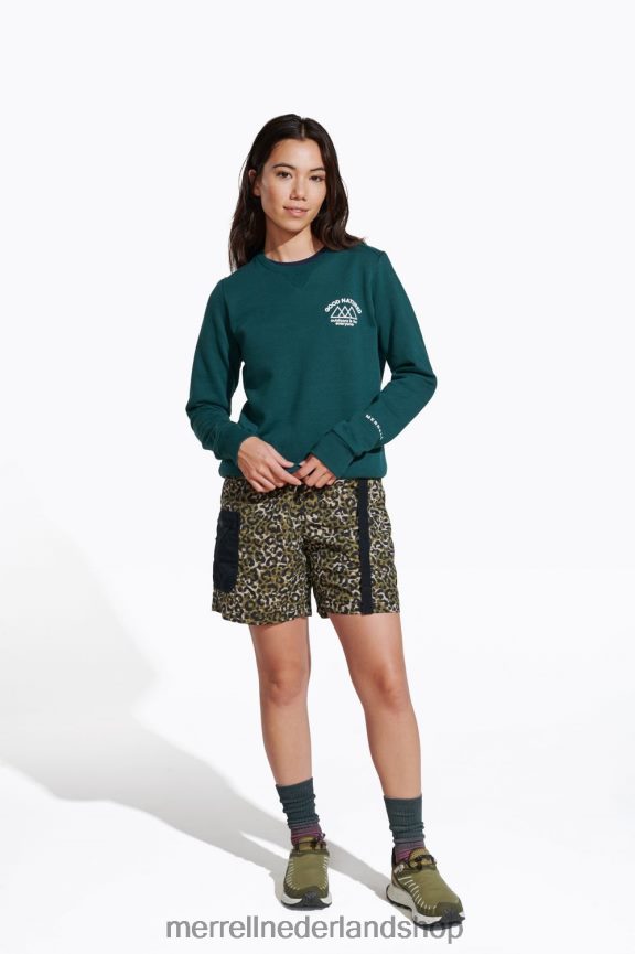 Merrell vrouwen 4FFP6T1231 goedaardige fleece met ronde hals (jwf26633-325) kleren zee mos