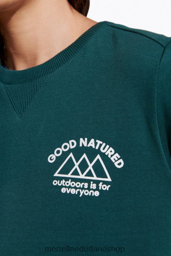 Merrell vrouwen 4FFP6T1231 goedaardige fleece met ronde hals (jwf26633-325) kleren zee mos