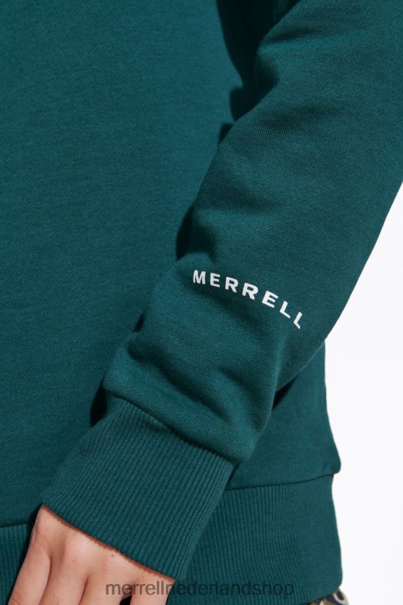 Merrell vrouwen 4FFP6T1231 goedaardige fleece met ronde hals (jwf26633-325) kleren zee mos
