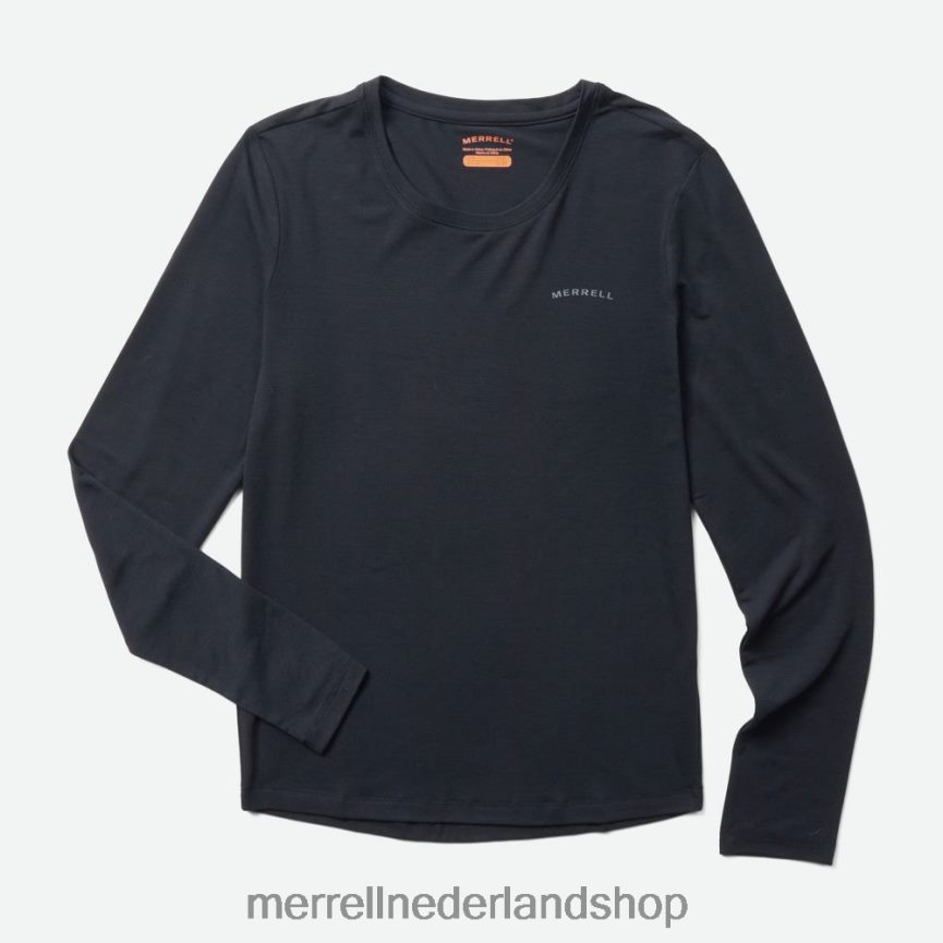 Merrell vrouwen 4FFP6T1232 dagelijks T-shirt met lange mouwen en tencel (jwf26604-010) kleren zwart