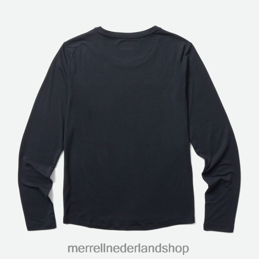 Merrell vrouwen 4FFP6T1232 dagelijks T-shirt met lange mouwen en tencel (jwf26604-010) kleren zwart