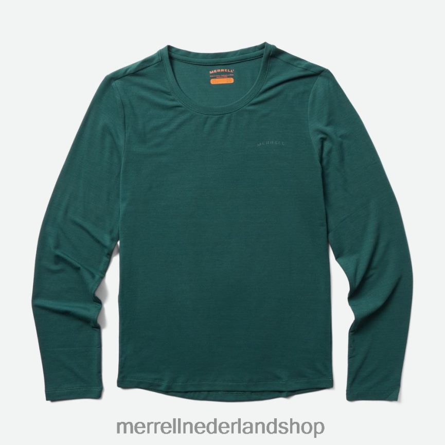 Merrell vrouwen 4FFP6T1233 dagelijks T-shirt met lange mouwen en tencel (jwf26604-325) kleren zee mos