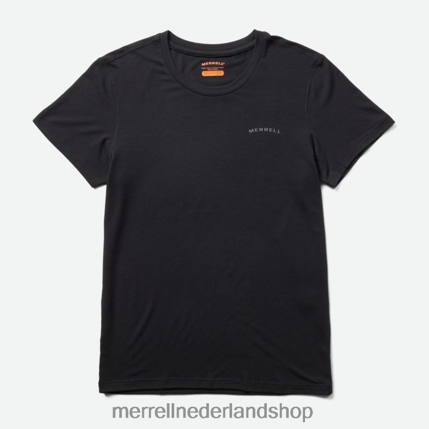 Merrell vrouwen 4FFP6T1002 T-shirt voor dagelijks gebruik met tencel (jws26442-010) kleren zwart