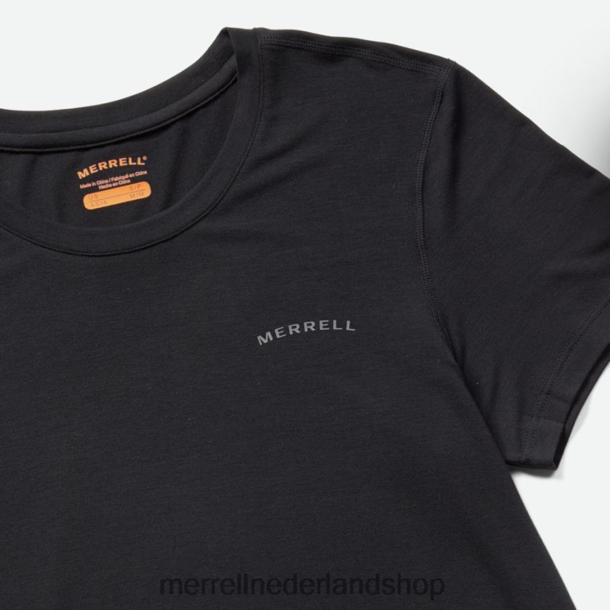 Merrell vrouwen 4FFP6T1002 T-shirt voor dagelijks gebruik met tencel (jws26442-010) kleren zwart