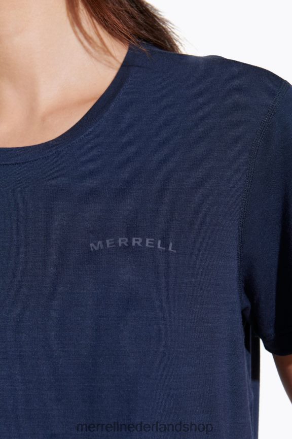 Merrell vrouwen 4FFP6T996 T-shirt voor dagelijks gebruik met tencel (jws26442-353) kleren marine